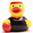 Badeente Gummiente Basketball Quietscheente | Bild 3