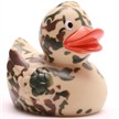 Badeente Gummiente Camouflage beige | Bild 5