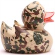 Badeente Gummiente Camouflage beige | Bild 2