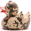 Badeente Gummiente Camouflage beige | Bild 4