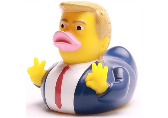 Badeente Gummiente Donald Trump Quietscheente