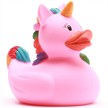 Badeente Gummiente Einhorn pink Quietscheente | Bild 5