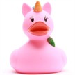 Badeente Gummiente Einhorn pink Quietscheente | Bild 3