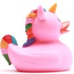 Badeente Gummiente Einhorn pink Quietscheente | Bild 2