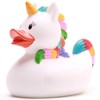 Badeente Gummiente Einhorn weiss Quietscheente