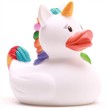 Badeente Gummiente Einhorn weiss Quietscheente | Bild 5