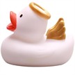 Badeente Gummiente Engel mit goldenen Flügeln | Bild 3