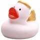 Badeente Gummiente Engel mit goldenen Flügeln