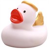 Badeente Gummiente Engel mit goldenen Flügeln