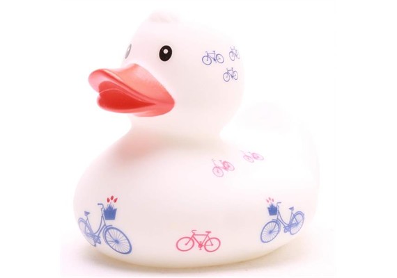 Badeente Gummiente Fahrräder