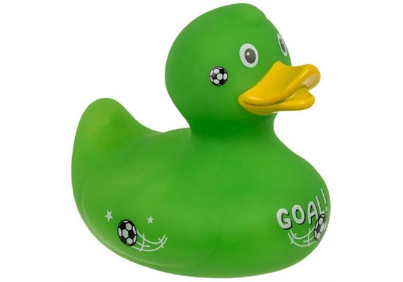 Badeente Gummiente Fussball