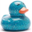 Badeente - Gummiente Glitzer blau | Bild 5