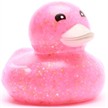 Badeente - Gummiente Glitzer rot | Bild 5