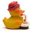 Badeente Gummiente Happy Birthday | Bild 2