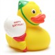 Badeente - Gummiente Happy Birthday