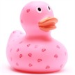 Badeente - Gummiente Herzchen pink | Bild 5