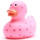 Badeente - Gummiente Herzchen pink