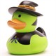 Badeente - Gummiente Hexe