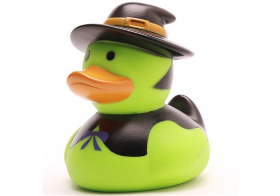 Badeente - Gummiente Hexe