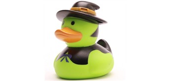 Badeente - Gummiente Hexe