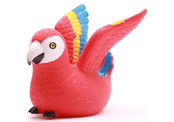 Badeente - Gummiente Papagei Quitschente