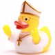 Badeente Gummiente Papst Quietscheente