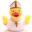 Badeente Gummiente Papst Quietscheente | Bild 3