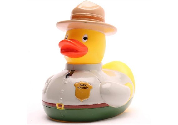 Badeente Gummiente Park Ranger