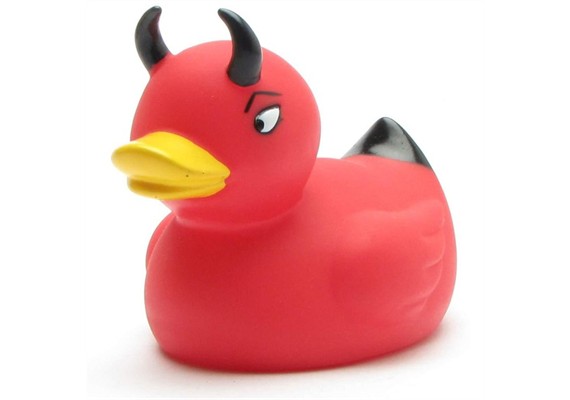 Badeente Gummiente Red Devil Duckie