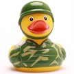 Badeente Gummiente Soldaten Quietscheente | Bild 3
