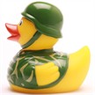 Badeente Gummiente Soldaten Quietscheente | Bild 4