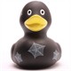 Badeente Gummiente Spinnennetz