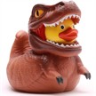 Badeente - Gummiente T-Rex braun | Bild 5