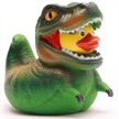 Badeente - Gummiente T-Rex grün | Bild 5