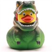Badeente - Gummiente T-Rex grün | Bild 3
