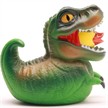 Badeente - Gummiente T-Rex grün | Bild 2