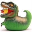 Badeente - Gummiente T-Rex grün | Bild 4