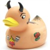 Badeente Gummiente Tattoo Devil Duckie
