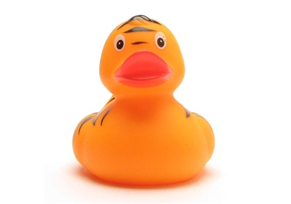 Badeente Gummiente Tiger