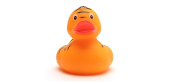 Badeente Gummiente Tiger