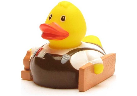 Badeente Gummiente Tischler