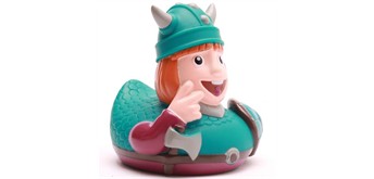 Badeente Gummiente Wickie Quietscheente