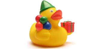 Badeente Happy Birthday - Gummiente