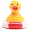 Badeente im Rettungsring - rot | Bild 3