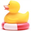 Badeente im Rettungsring - rot | Bild 4