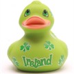 Badeente Irland Kleeblatt - 7,5 cm - Gummiente | Bild 3
