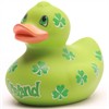 Badeente Irland Kleeblatt - 7,5 cm - Gummiente