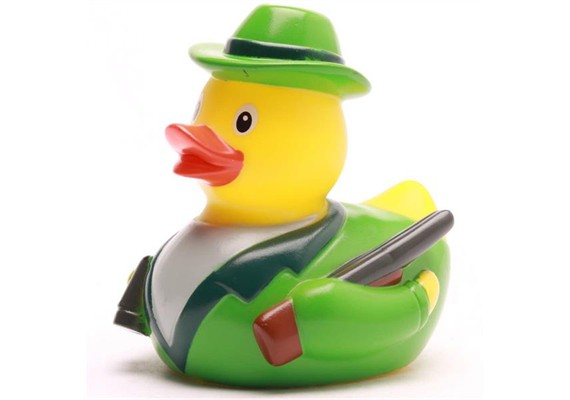 Badeente Jäger - Gummiente
