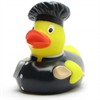 Badeente Koch (schwarz) - Gummiente