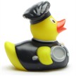 Badeente Koch (schwarz) - Gummiente | Bild 2